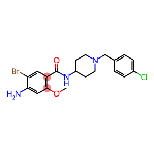 Benzamide, 4-amino-5-bromo-N-[1-[(4-chlorophenyl)methyl]-4-piperidinyl]-2-methoxy-