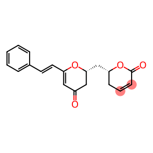 (6R)-6-[[(2R)-3,4-Dihydro-4-oxo-6-[(1E)-2-phenylethenyl]-2H-pyran-2-yl]methyl]-5,6-dihydro-2H-pyran-2-one