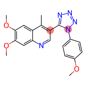 6,7-dimethoxy-3-[1-(4-methoxyphenyl)-1H-tetraazol-5-yl]-4-methylquinoline