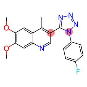 3-[1-(4-fluorophenyl)-1H-tetraazol-5-yl]-6,7-dimethoxy-4-methylquinoline