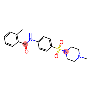 2-methyl-N-{4-[(4-methyl-1-piperazinyl)sulfonyl]phenyl}benzamide