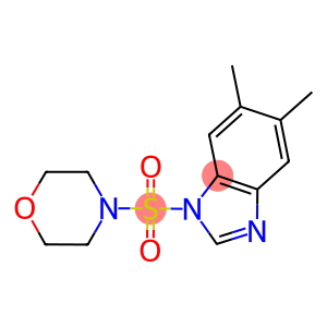 5,6-dimethyl-1-(4-morpholinylsulfonyl)-1H-benzimidazole
