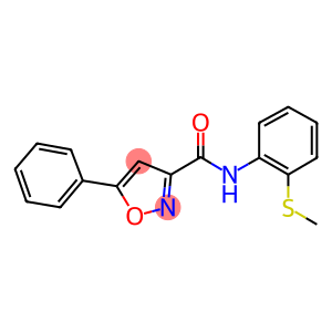 N-[2-(methylsulfanyl)phenyl]-5-phenyl-3-isoxazolecarboxamide