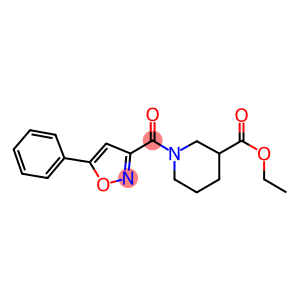 ethyl 1-[(5-phenyl-3-isoxazolyl)carbonyl]-3-piperidinecarboxylate