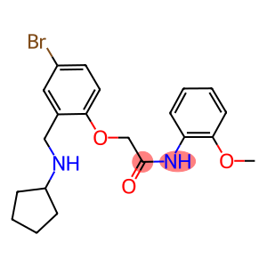 2-{4-bromo-2-[(cyclopentylamino)methyl]phenoxy}-N-(2-methoxyphenyl)acetamide