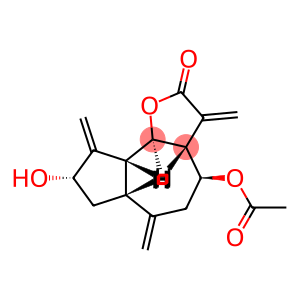 Azuleno[4,5-b]furan-2(3H)-one, 4-(acetyloxy)decahydro-8-hydroxy-3,6,9-tris(methylene)-, (3aR,4S,6aR,8S,9aR,9bR)-