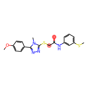 Acetamide, 2-[[5-(4-methoxyphenyl)-4-methyl-4H-1,2,4-triazol-3-yl]thio]-N-[3-(methylthio)phenyl]-