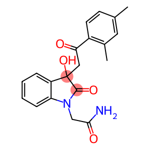 2-{3-[2-(2,4-dimethylphenyl)-2-oxoethyl]-3-hydroxy-2-oxo-2,3-dihydro-1H-indol-1-yl}acetamide