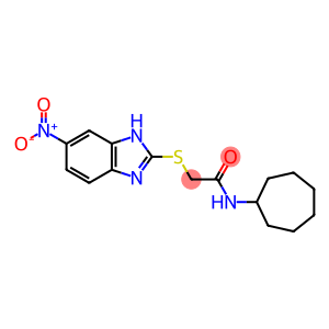 N-cycloheptyl-2-[(5-nitro-1H-benzimidazol-2-yl)sulfanyl]acetamide