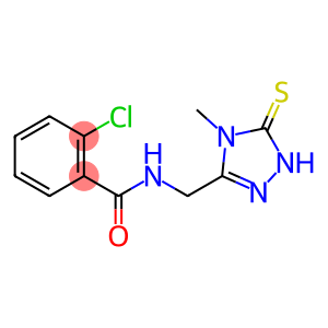 2-chloro-N-[(4-methyl-5-sulfanyl-4H-1,2,4-triazol-3-yl)methyl]benzamide
