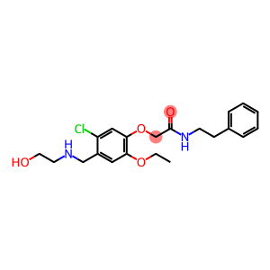 2-(5-chloro-2-ethoxy-4-{[(2-hydroxyethyl)amino]methyl}phenoxy)-N-(2-phenylethyl)acetamide