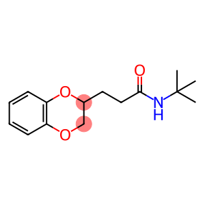 N-(tert-butyl)-3-(2,3-dihydro-1,4-benzodioxin-2-yl)propanamide