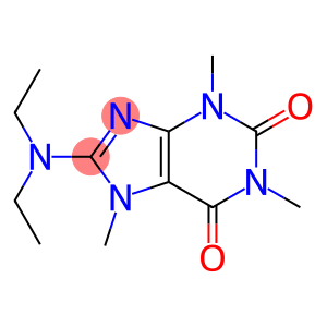 1H-Purine-2,6-dione, 8-(diethylamino)-3,7-dihydro-1,3,7-trimethyl-