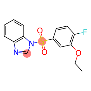 5-(1H-benzimidazol-1-ylsulfonyl)-2-fluorophenyl ethyl ether