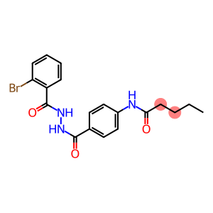 N-(4-{[2-(2-bromobenzoyl)hydrazino]carbonyl}phenyl)pentanamide