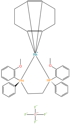 (S,S)-(+)-1,2-双[(o-甲氧基苯基)(苯基)次膦]乙基(1,5-环辛二烯)铑(I)四氟硼化物