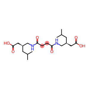 Hexanoic acid, 3,3'-[(1,4-dioxo-1,4-butanediyl)bis(iminomethylene)]bis[5-methyl-, (3S,3'S)-