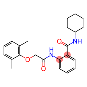 N-cyclohexyl-2-{[2-(2,6-dimethylphenoxy)acetyl]amino}benzamide