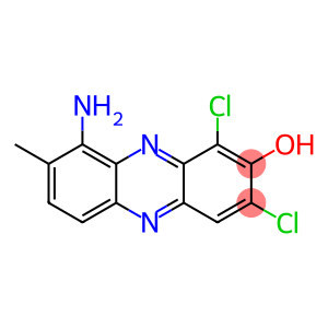 9-amino-1,3-dichloro-8-methylphenazin-2-ol