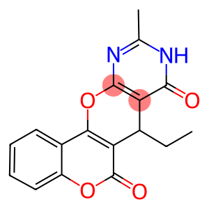 7-ethyl-10-methyl-7,9-dihydro-6H,8H-chromeno[3',4':5,6]pyrano[2,3-d]pyrimidine-6,8-dione