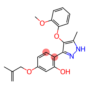 Phenol, 2-[4-(2-methoxyphenoxy)-5-methyl-1H-pyrazol-3-yl]-5-[(2-methyl-2-propen-1-yl)oxy]-