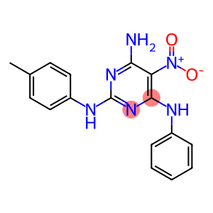 N~2~-(4-methylphenyl)-5-nitro-N~4~-phenylpyrimidine-2,4,6-triamine