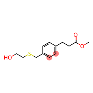methyl 3-[4-(2-hydroxyethylsulfanylmethyl)phenyl]propanoate