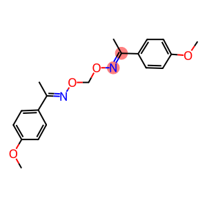 1-(4-methoxyphenyl)ethanone O-[({[1-(4-methoxyphenyl)ethylidene]amino}oxy)methyl]oxime