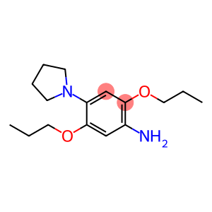 2,5-Dipropoxy-4-(1-pyrrolidinyl)benzenamine