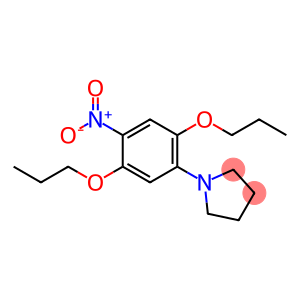 Pyrrolidine, 1-(4-nitro-2,5-dipropoxyphenyl)-