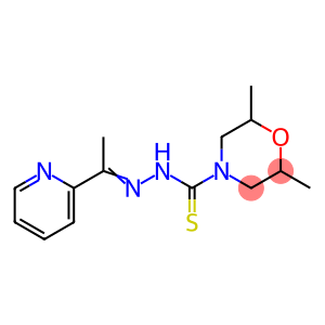 4-Morpholinecarbothioic acid, 2,6-dimethyl-, 2-[1-(2-pyridinyl)ethylidene]hydrazide