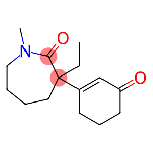 3-ethylhexahydro-1-methyl-3-(3-oxo-1-cyclohexen-1-yl)-2H-azepin-2-one