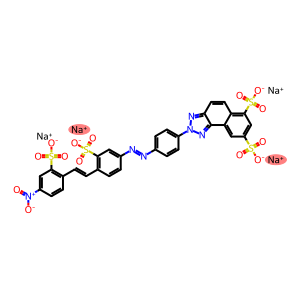 2-[4-[[4-[2-[4-Nitro-2-[(sodiooxy)sulfonyl]phenyl]ethenyl]-3-[(sodiooxy)sulfonyl]phenyl]azo]phenyl]-2H-naphtho[1,2-d]triazole-6,8-disulfonic acid disodium salt