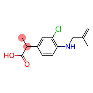 2-[3-chloro-4-(2-methylprop-2-enylamino)phenyl]propanoic acid