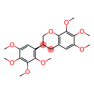 2H-1-Benzopyran, 3,4-dihydro-6,7,8-trimethoxy-3-(2,3,4,5-tetramethoxyphenyl)-, (S)- (9CI)