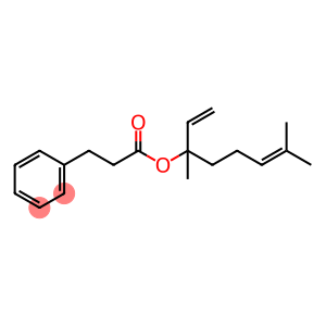 Benzenepropanoic acid 1-ethenyl-1,5-dimethyl-4-hexenyl ester