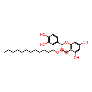 2H-1-Benzopyran-5,7-diol, 2-(3,4-dihydroxyphenyl)-3-(dodecyloxy)-3,4-dihydro-, (2R,3S)-