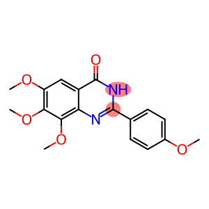 4(3H)-Quinazolinone, 6,7,8-trimethoxy-2-(4-methoxyphenyl)-