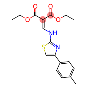 DIETHYL 2-(([4-(4-METHYLPHENYL)-1,3-THIAZOL-2-YL]AMINO)METHYLENE)MALONATE