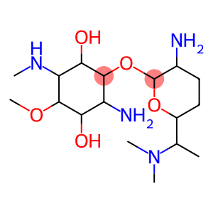 L-chiro-Inositol, 4-amino-3-O-[2-amino-2,3,4,6,7-pentadeoxy-6-(dimethylamino)-β-L-lyxo-heptopyranosyl]-1,4-dideoxy-6-O-methyl-1-(methylamino)- (9CI)
