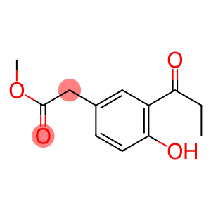 methyl 4-hydroxy-3-(1-oxopropyl)phenylacetate