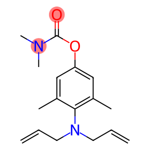 Dimethylcarbamic acid 4-[bis(2-propenyl)amino]-3,5-dimethylphenyl ester