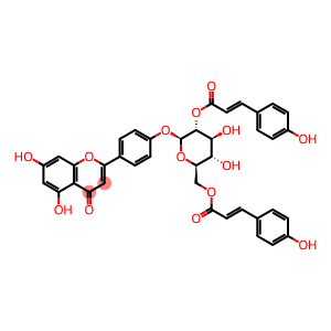 Apigenin 4'-O-(2'',6''-di-O-E-p-coumaroyl)glucoside