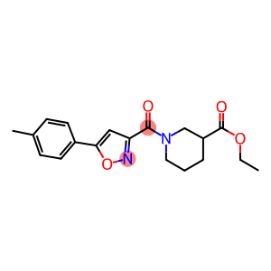 ethyl 1-{[5-(4-methylphenyl)-3-isoxazolyl]carbonyl}-3-piperidinecarboxylate