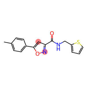 5-(4-methylphenyl)-N-(2-thienylmethyl)-3-isoxazolecarboxamide