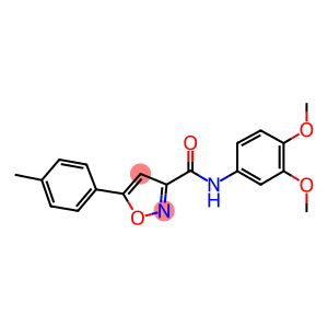 N-(3,4-dimethoxyphenyl)-5-(4-methylphenyl)-3-isoxazolecarboxamide