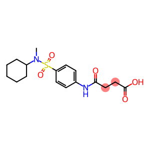 4-(4-{[cyclohexyl(methyl)amino]sulfonyl}anilino)-4-oxobutanoic acid