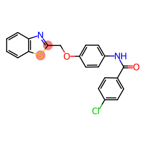 N-[4-(1,3-benzothiazol-2-ylmethoxy)phenyl]-4-chlorobenzamide