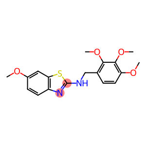 N-(6-methoxy-1,3-benzothiazol-2-yl)-N-(2,3,4-trimethoxybenzyl)amine