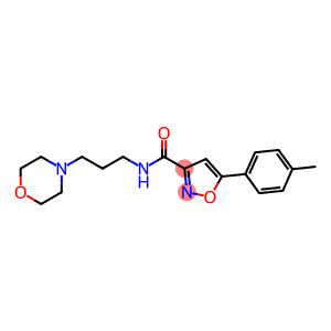 5-(4-methylphenyl)-N-[3-(4-morpholinyl)propyl]-3-isoxazolecarboxamide